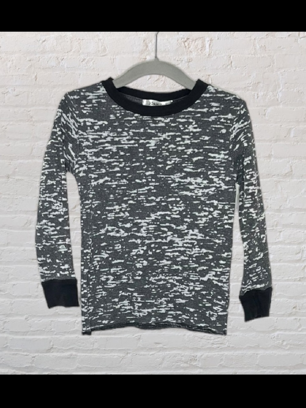 Joah Love Marbled Waffle Long-Sleeve